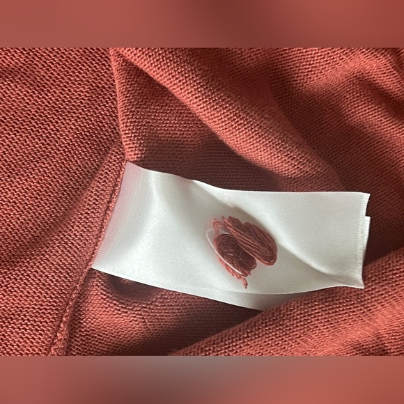 Anthropologie Clara Knit Top Linen Blend Size S V-Neck Short Sleeve - Picture 11 of 12